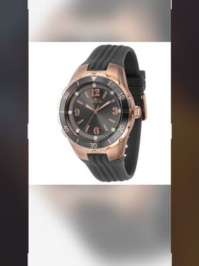Invicta Rose Gold and Black Sport Silicone Watch